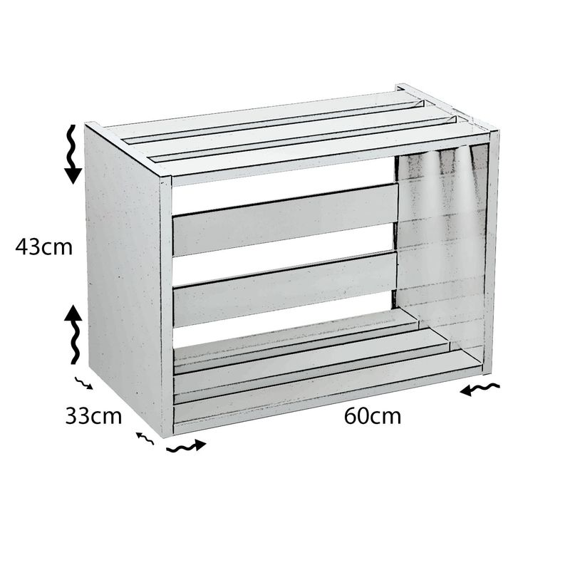 Casa si Gradina - Mobilier - Comode si corpuri - Noptiere - Noptiera, Hanah Home, pal melaminat, alb, 60x33x43 cm - Infinity.ro