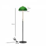 Casa si Gradina - Corpuri si surse de iluminat - Veioze si lampi - Lampadare - Lampadar, Opviq, metal, verde, 147 cm - Infinity.ro