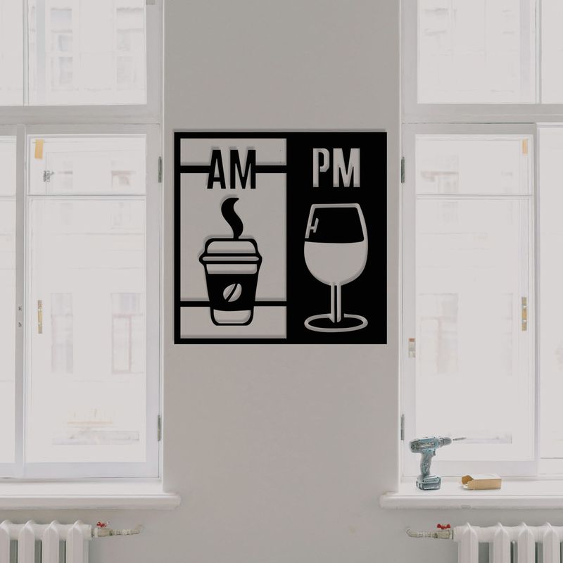 Casa si Gradina - Decoratiuni - Decoratiuni perete - Accesoriu decorativ de perete, Wallxpert, metal, negru, 52x52 cm, 279ENZ1236 - Infinity.ro