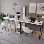 Casa si Gradina - Mobilier - Mese si birouri - Birouri - Birou, Hanah Home, pal melaminat, alb, 240x60x72 cm - Infinity.ro