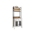 Casa si Gradina - Mobilier - Comode si corpuri - Corpuri bucatarie - Dulap bar cafea, Hanah Home, pal melaminat, lemn si alb, 75x50x210 cm - Infinity.ro