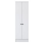 Casa si Gradina - Mobilier - Dulapuri si sifoniere - Dulapuri - Dulap multifunctional, Hanah Home, pal melaminat, alb, 59.8x37.5x182.8 cm - Infinity.ro
