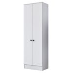 Casa si Gradina - Mobilier - Dulapuri si sifoniere - Dulapuri - Dulap multifunctional, Hanah Home, pal melaminat, alb, 59.8x37.5x182.8 cm - Infinity.ro