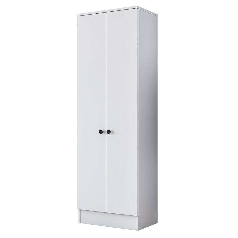 Casa si Gradina - Mobilier - Dulapuri si sifoniere - Dulapuri - Dulap multifunctional, Hanah Home, pal melaminat, alb, 59.8x37.5x182.8 cm - Infinity.ro