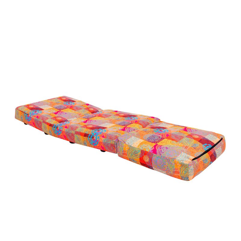 Casa si Gradina - Mobilier - Canapele si coltare - Canapele - Canapea extensibila, Hanah Home, metal, patchwork multicolor, 185x60 cm - Infinity.ro