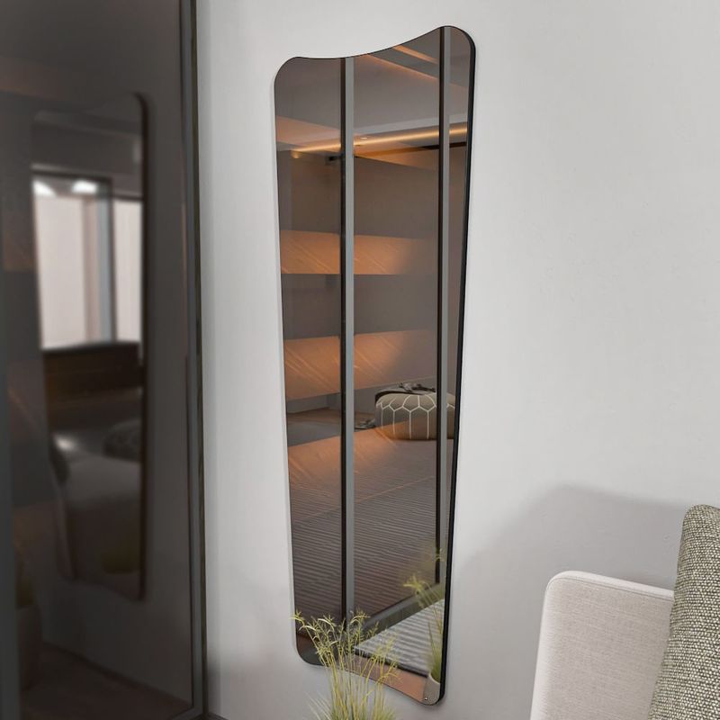 Casa si Gradina - Decoratiuni - Oglinzi - Oglinda de perete, Hanah Home, mdf, transparent, negru, 55x150x2.2 cm - Infinity.ro