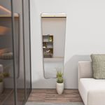 Casa si Gradina - Decoratiuni - Oglinzi - Oglinda de perete, Hanah Home, mdf, transparent, negru, 55x150x2.2 cm - Infinity.ro