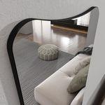 Casa si Gradina - Decoratiuni - Oglinzi - Oglinda de perete, Hanah Home, mdf, transparent, negru, 55x150x2.2 cm - Infinity.ro