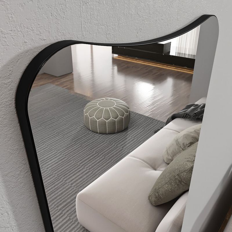 Casa si Gradina - Decoratiuni - Oglinzi - Oglinda de perete, Hanah Home, mdf, transparent, negru, 55x150x2.2 cm - Infinity.ro