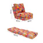 Casa si Gradina - Mobilier - Canapele si coltare - Canapele - Canapea extensibila, Hanah Home, metal, patchwork multicolor, 185x60 cm - Infinity.ro