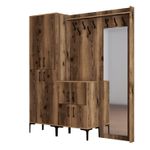 Casa si Gradina - Mobilier - Organizare si depozitare - Cuiere - Cuier, Hanah Home, pal melaminat, nuc, 180x35x200 cm - Infinity.ro