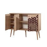 Casa si Gradina - Mobilier - Comode si corpuri - Console - Consola, Hanah Home, pal melaminat, stejar sonoma, 120x36x90 cm, 863SPH3937 - Infinity.ro