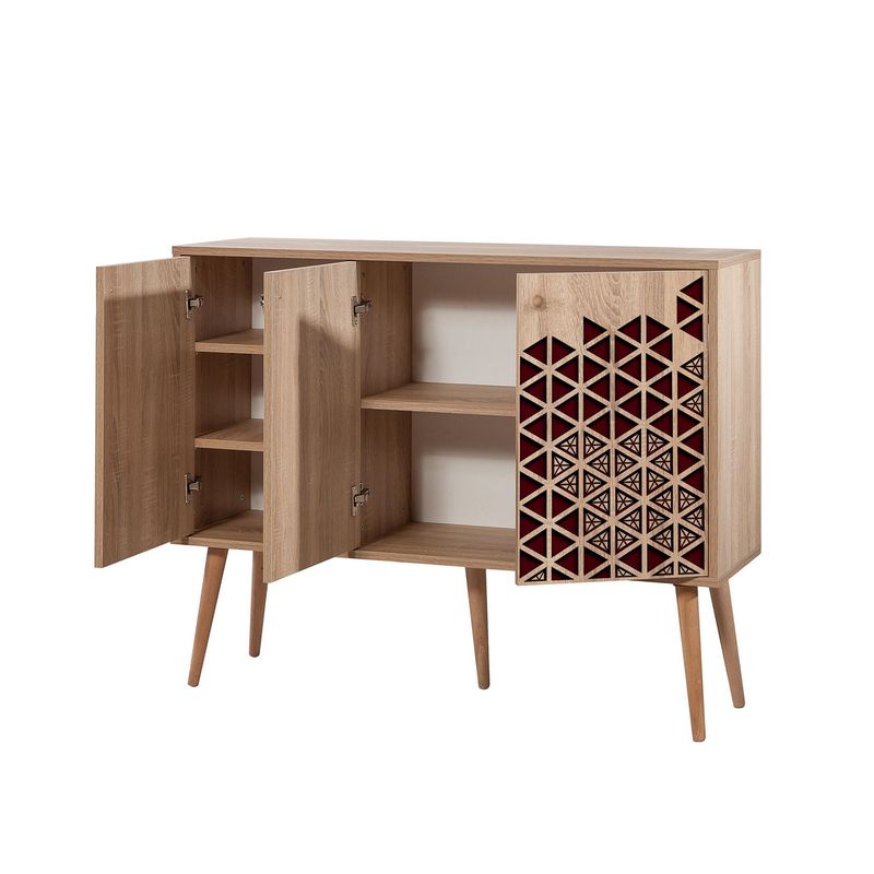 Casa si Gradina - Mobilier - Comode si corpuri - Console - Consola, Hanah Home, pal melaminat, stejar sonoma, 120x36x90 cm, 863SPH3937 - Infinity.ro