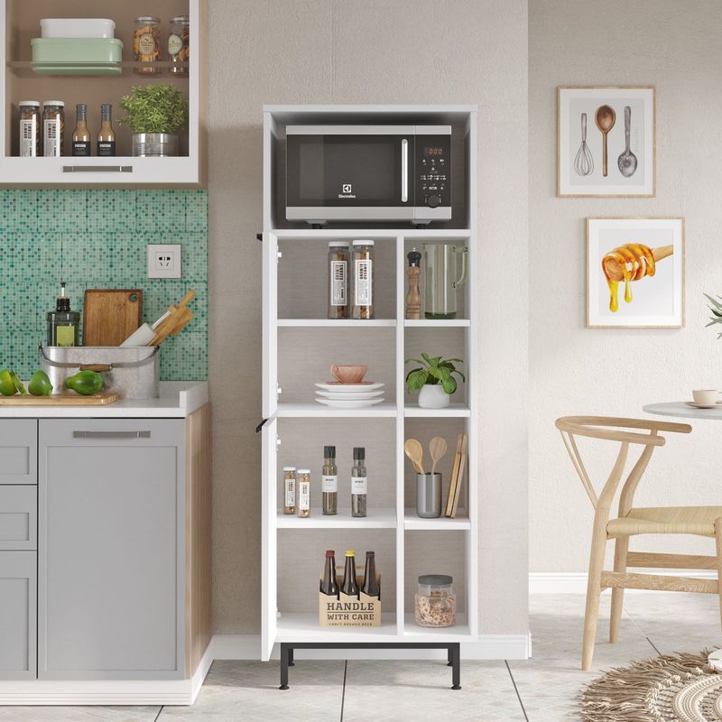 Casa si Gradina - Mobilier - Comode si corpuri - Corpuri bucatarie - Dulap de bucatarie, Hanah Home, pal melaminat, alb, 160x45.1x35.5 cm - Infinity.ro