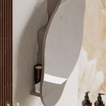 Casa si Gradina - Mobilier - Mobilier baie - Corpuri baie - Dulap baie cu oglinda, Hanah Home, pal melaminat, mocha deschis, 60x75x13 cm - Infinity.ro