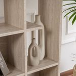 Casa si Gradina - Mobilier - Biblioteci si rafturi - Biblioteci - Biblioteca, Hanah Home, pal melaminat, travertin, 122x25.5x188 cm - Infinity.ro