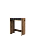 Casa si Gradina - Mobilier - Comode si corpuri - Masute de toaleta - Masa de machiaj, Hanah Home, panou aglomerat cu melamina, nuc, negru, marmura, 70x84,7x40 cm - Infinity.ro