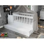 Casa si Gradina - Mobilier - Mobilier copii - Patuturi copii - Patut copii, Hanah Home, mdf, alb, 175x95x67 cm - Infinity.ro