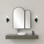 Casa si Gradina - Mobilier - Mobilier baie - Corpuri baie - Dulap baie, Hanah Home, mdf, negru, 12x45x50 cm, 552NOS1215 - Infinity.ro