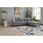 Casa si Gradina - Mobilier - Canapele si coltare - Coltare - Coltar, Atelier Del Sofa, lemn de fag, gri, 258x181x83 cm - Infinity.ro