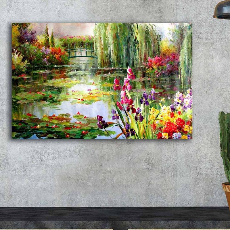 Casa si Gradina - Decoratiuni - Tablouri - Tablou canvas decorativ, Wallxpert, panza piele de caprioara, multicolor, 45x70 cm, rama lemn, 249CVT1507 - Infinity.ro