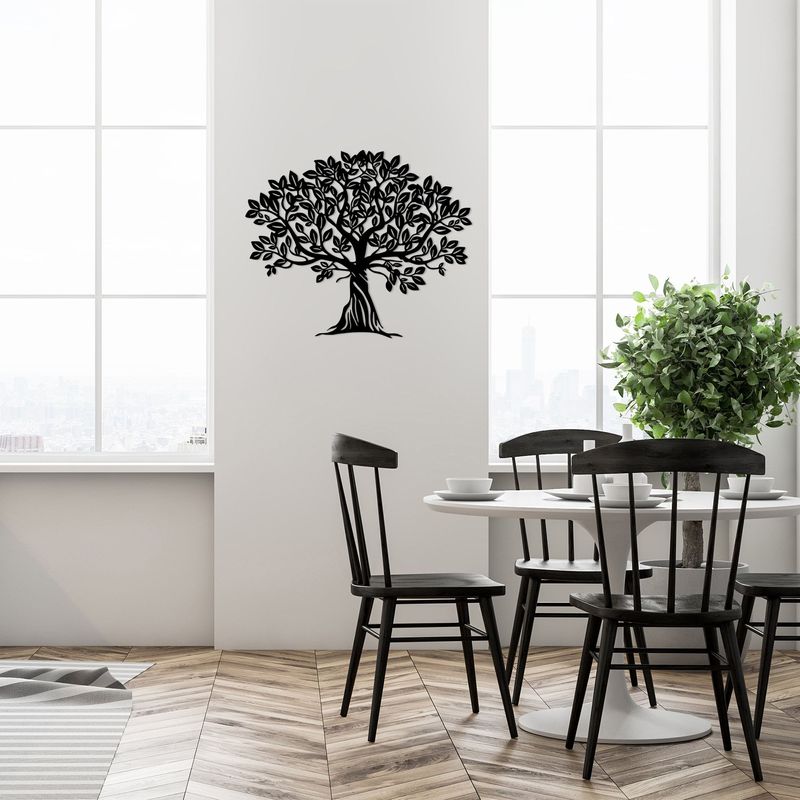 Casa si Gradina - Decoratiuni - Decoratiuni perete - Accesoriu decorativ de perete, Wallxpert, metal, negru, 58x70 cm - Infinity.ro