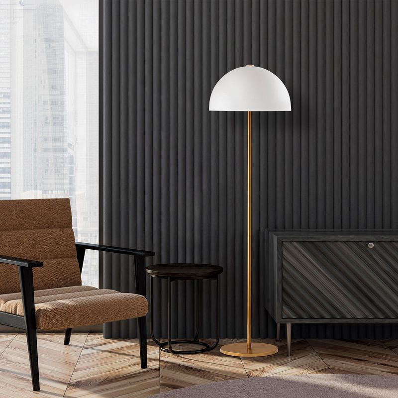 Casa si Gradina - Corpuri si surse de iluminat - Veioze si lampi - Lampadare - Lampadar, Opviq, metal, auriu, 40x40x154 cm, 942FLG1531 - Infinity.ro