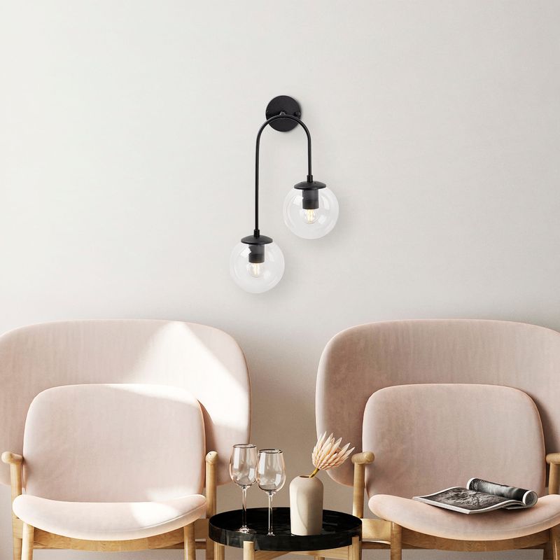 Casa si Gradina - Corpuri si surse de iluminat - Plafoniere, aplice si spoturi - Aplica, Opviq, metal, negru, 30x24x55 cm - Infinity.ro