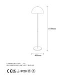 Casa si Gradina - Corpuri si surse de iluminat - Veioze si lampi - Lampadare - Lampadar, Opviq, metal, auriu, 40x40x154 cm, 942FLG1531 - Infinity.ro