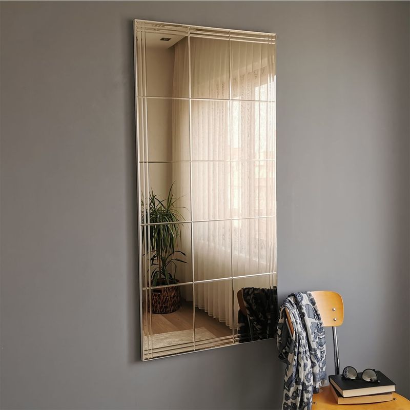 Casa si Gradina - Decoratiuni - Oglinzi - Oglinda, Hanah Home, mdf, argintiu, 62x130 cm, 552NOS2143 - Infinity.ro