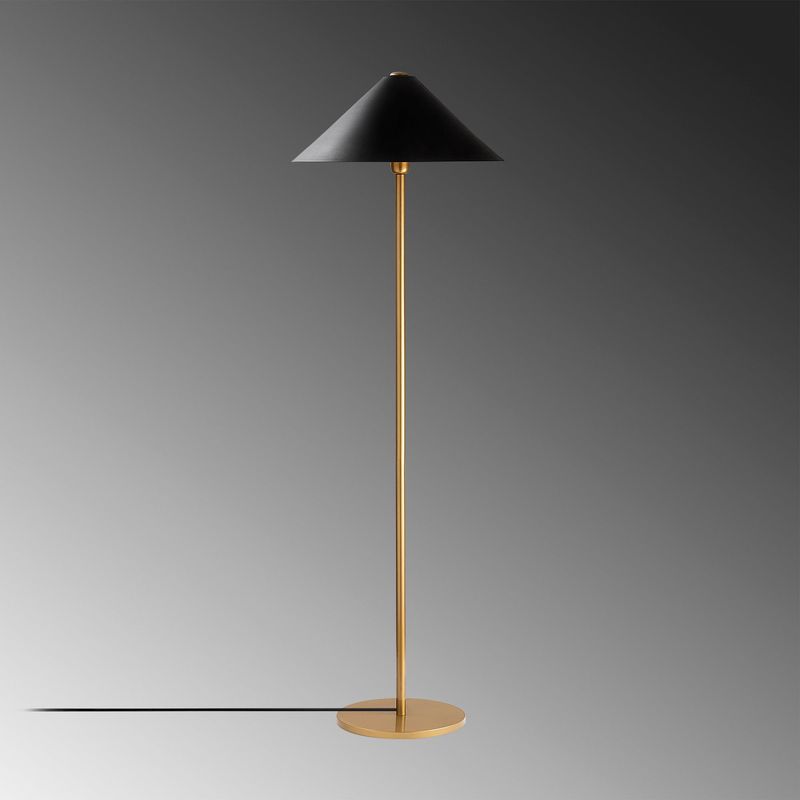 Casa si Gradina - Corpuri si surse de iluminat - Veioze si lampi - Lampadare - Lampadar, Opviq, metal, auriu, 46x46x150 cm, 942FLG1528 - Infinity.ro