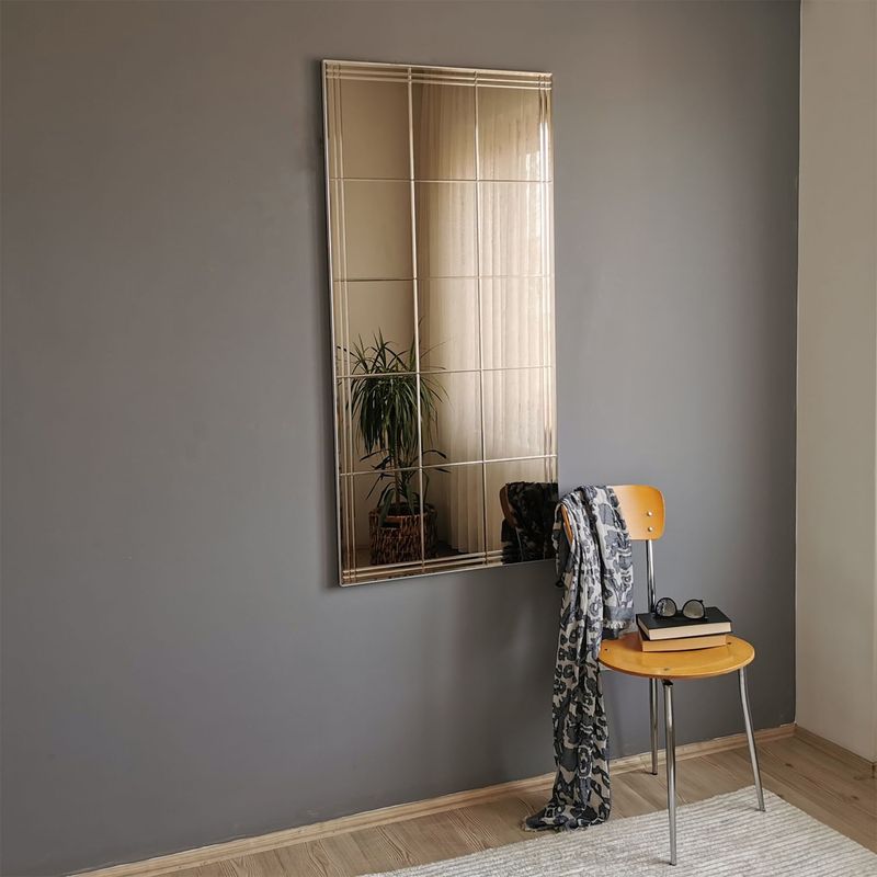 Casa si Gradina - Decoratiuni - Oglinzi - Oglinda, Hanah Home, mdf, argintiu, 62x130 cm, 552NOS2143 - Infinity.ro