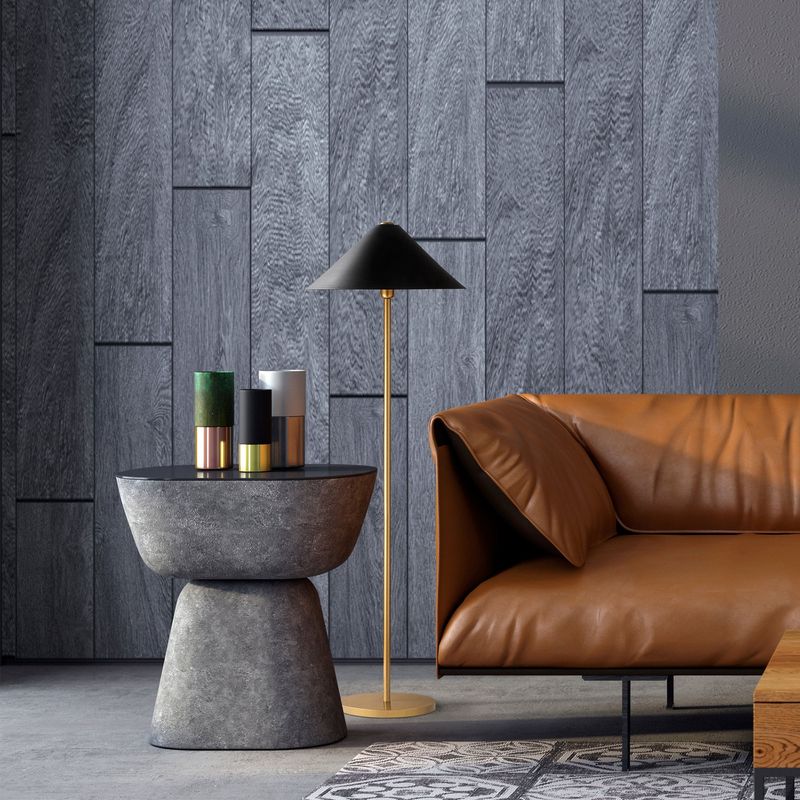 Casa si Gradina - Corpuri si surse de iluminat - Veioze si lampi - Lampadare - Lampadar, Opviq, metal, auriu, 46x46x150 cm, 942FLG1528 - Infinity.ro