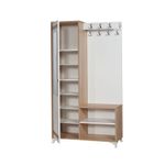 Casa si Gradina - Mobilier - Organizare si depozitare - Cuiere - Cuier, Hanah Home, pal melaminat, stejar sonoma, 100x36x190 cm, 863SPH4801 - Infinity.ro