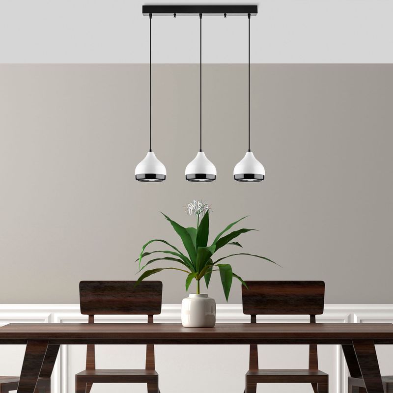 Casa si Gradina - Corpuri si surse de iluminat - Lustre si pendule - Candelabru, Opviq, metal, alb, diametru 90 cm, inaltime reglabila 25-111 cm, 892OPV1952 - Infinity.ro