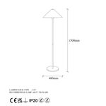 Casa si Gradina - Corpuri si surse de iluminat - Veioze si lampi - Lampadare - Lampadar, Opviq, metal, auriu, 46x46x150 cm, 942FLG1528 - Infinity.ro
