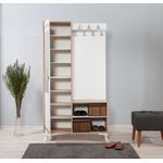 Casa si Gradina - Mobilier - Organizare si depozitare - Cuiere - Cuier, Hanah Home, pal melaminat, stejar sonoma, 100x36x190 cm, 863SPH4801 - Infinity.ro