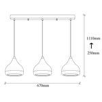 Casa si Gradina - Corpuri si surse de iluminat - Lustre si pendule - Candelabru, Opviq, metal, alb, diametru 90 cm, inaltime reglabila 25-111 cm, 892OPV1952 - Infinity.ro