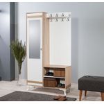 Casa si Gradina - Mobilier - Organizare si depozitare - Cuiere - Cuier, Hanah Home, pal melaminat, stejar sonoma, 100x36x190 cm, 863SPH4801 - Infinity.ro