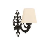 Casa si Gradina - Corpuri si surse de iluminat - Plafoniere, aplice si spoturi - Aplica, Opviq, metal, crem, negru, 24x26 cm, 390FLH2358 - Infinity.ro