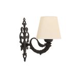 Casa si Gradina - Corpuri si surse de iluminat - Plafoniere, aplice si spoturi - Aplica, Opviq, metal, crem, negru, 24x26 cm, 390FLH2358 - Infinity.ro