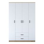 Casa si Gradina - Mobilier - Dulapuri si sifoniere - Sifoniere - Sifonier, Hanah Home, pal melaminat, nuc alb, 140x51.5x210 cm - Infinity.ro