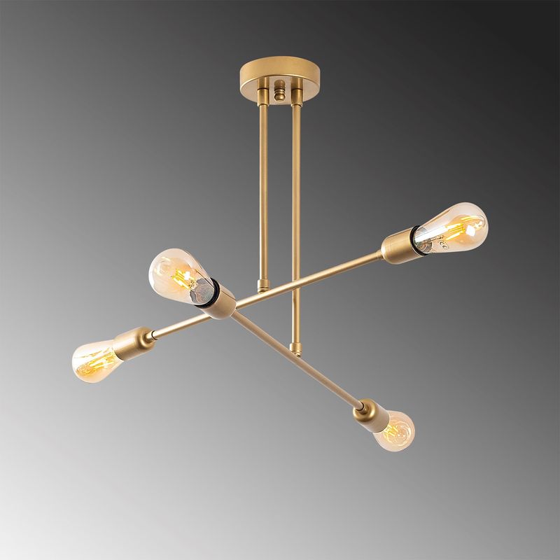 Casa si Gradina - Corpuri si surse de iluminat - Lustre si pendule - Candelabru, Opviq, metal, auriu, diametru 70 cm, inaltime 40 cm - Infinity.ro
