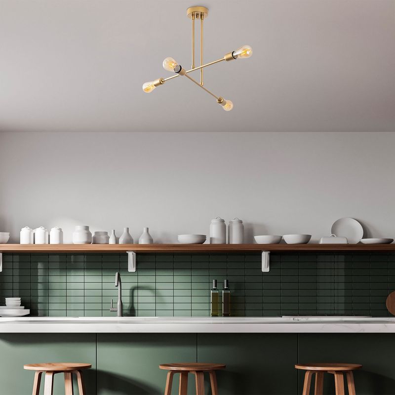 Casa si Gradina - Corpuri si surse de iluminat - Lustre si pendule - Candelabru, Opviq, metal, auriu, diametru 70 cm, inaltime 40 cm - Infinity.ro