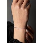 Fashion, accesorii si bijuterii - Femei - Bijuterii femei - Bratari femei - Bratara metalica, Heliophilia, argintiu, 23 cm - Infinity.ro