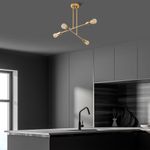 Casa si Gradina - Corpuri si surse de iluminat - Lustre si pendule - Candelabru, Opviq, metal, auriu, diametru 70 cm, inaltime 40 cm - Infinity.ro