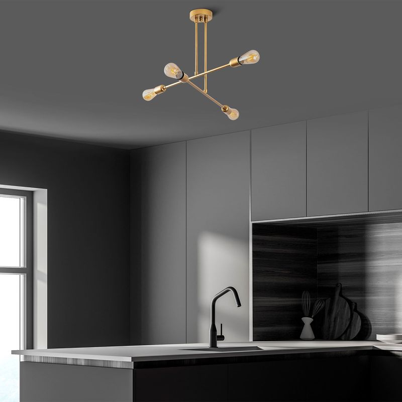 Casa si Gradina - Corpuri si surse de iluminat - Lustre si pendule - Candelabru, Opviq, metal, auriu, diametru 70 cm, inaltime 40 cm - Infinity.ro