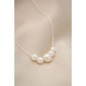 Colier, Heliophilia, argint 925, argintiu, lungime 43 cm