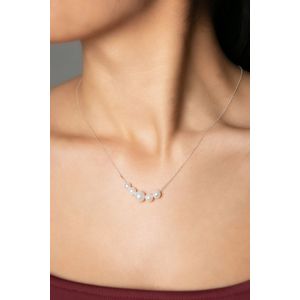 Colier, Heliophilia, argint 925, argintiu, lungime 43 cm