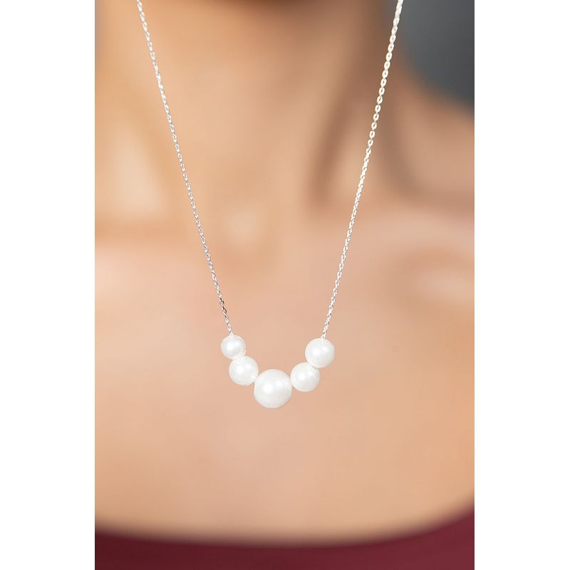 Fashion, accesorii si bijuterii - Femei - Bijuterii femei - Coliere femei - Colier, Heliophilia, argint 925, argintiu, lungime 43 cm - Infinity.ro